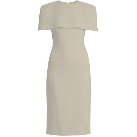 givenchy cream sheath dress with capelet|Givenchy Cream Sheath Dress With Capelet .